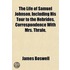 The Life Of Samuel Johnson, Including Hi