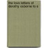 The Love Letters Of Dorothy Osborne To S