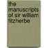 The Manuscripts Of Sir William Fitzherbe