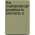 The Mathematicall Praeface To Elements O