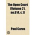 The Open Court (Volume 21, No.614, C.1)