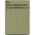 The Panchatantra-Text Of Purnabhadra. Cr