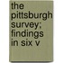 The Pittsburgh Survey; Findings In Six V