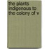 The Plants Indigenous To The Colony Of V