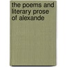 The Poems And Literary Prose Of Alexande by Alexander Wilson