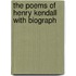 The Poems Of Henry Kendall With Biograph