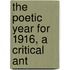 The Poetic Year For 1916, A Critical Ant