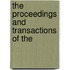 The Proceedings And Transactions Of The