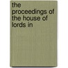 The Proceedings Of The House Of Lords In door Flower