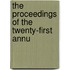 The Proceedings Of The Twenty-First Annu