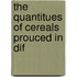 The Quantitues Of Cereals Prouced In Dif