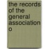 The Records Of The General Association O