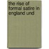 The Rise Of Formal Satire In England Und