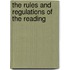 The Rules And Regulations Of The Reading