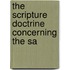 The Scripture Doctrine Concerning The Sa