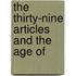The Thirty-Nine Articles And The Age Of