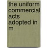 The Uniform Commercial Acts Adopted In M door Minnesota