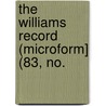 The Williams Record (Microform] (83, No. door General Books