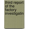 Third Report Of The Factory Investigatin by New York Factory Commission