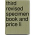 Third Revised Specimen Book And Price Li