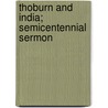 Thoburn And India; Semicentennial Sermon door William Henry Crawford