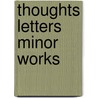 Thoughts Letters Minor Works by Blaise Pascal