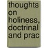 Thoughts On Holiness, Doctrinal And Prac
