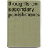 Thoughts On Secondary Punishments
