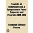 Towards An Enduring Peace, A Symposium O