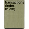 Transactions (Index 01-30) door Association of American Physicians