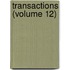 Transactions (Volume 12)