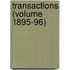 Transactions (Volume 1895-96)