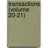 Transactions (Volume 20-21)