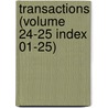 Transactions (Volume 24-25 Index 01-25) door Institute American Institute of Mining