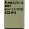 Transactions And Proceedings (03-04) door Botanical Society of Edinburgh