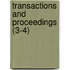 Transactions And Proceedings (3-4)