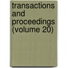 Transactions And Proceedings (Volume 20) door American Philological Association