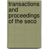 Transactions And Proceedings Of The Seco door International Library Conference