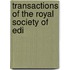 Transactions Of The Royal Society Of Edi
