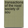 Transactions Of The Royal Society Of Sou door Royal Society of South Australia