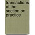 Transactions Of The Section On Practice