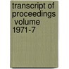 Transcript Of Proceedings  Volume 1971-7 door Montana. Constitutional Convention