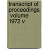 Transcript Of Proceedings  Volume 1972 V door Montana Constitutional Convention