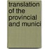 Translation Of The Provincial And Munici