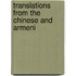 Translations From The Chinese And Armeni