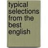 Typical Selections From The Best English door Onbekend