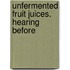 Unfermented Fruit Juices. Hearing Before