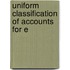 Uniform Classification Of Accounts For E