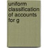 Uniform Classification Of Accounts For G