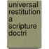 Universal Restitution A Scripture Doctri